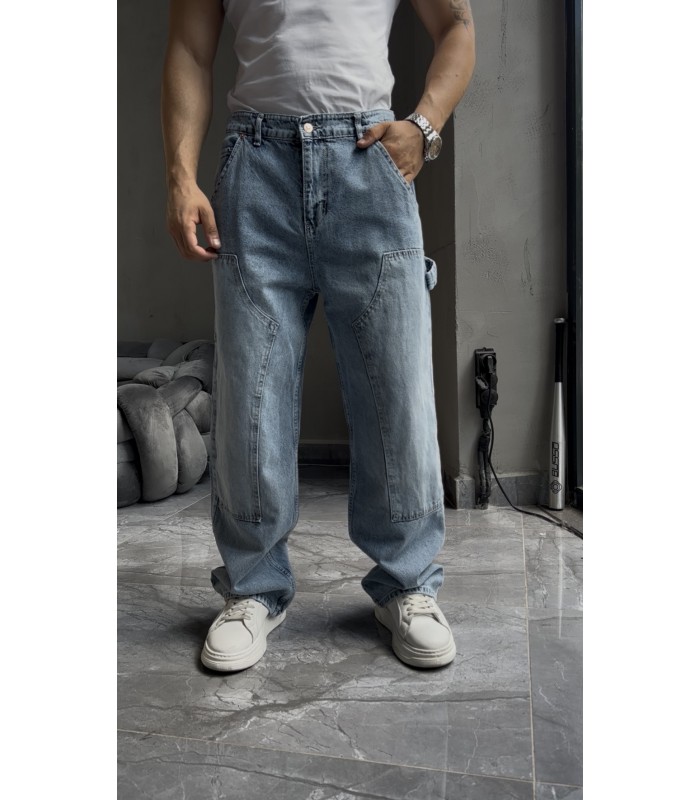 Panel Detayli Carpenter Jean