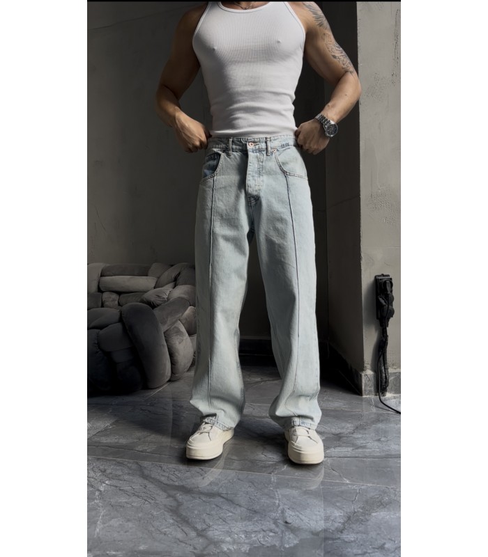 Yeni Sezon Yüksek Kalite Baggy Kot Pantolon